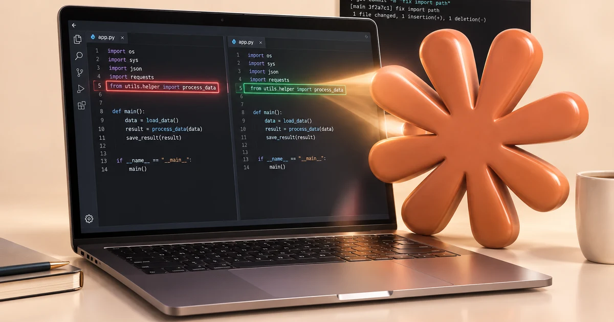 Клауд код нейросеть — интерфейс Claude Code с примером кода в редакторе