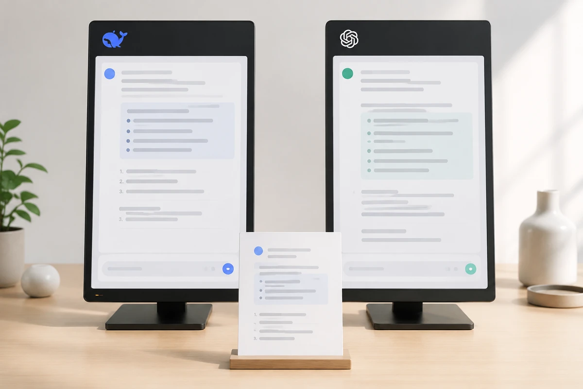 DeepSeek vs ChatGPT: сравнение ответа на одной рабочей задаче