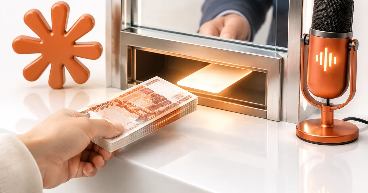 Интерфейс ElevenLabs с русским голосом и настройками озвучки