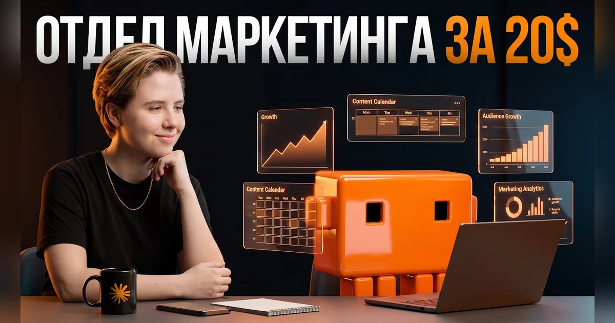 Кадр из видео: Как автоматизировать ведение блога с Claude: система для Instagram, Telegram и YouTube