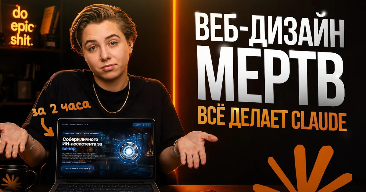 Кадр из видео: Как сделать конверсионный сайт с Claude без команды разработчиков