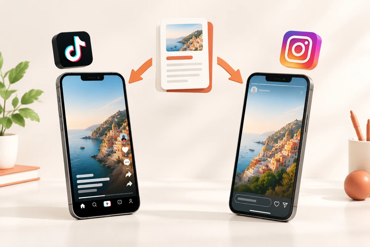 Сравнение сценариев для TikTok и Instagram по одной теме — разный ритм