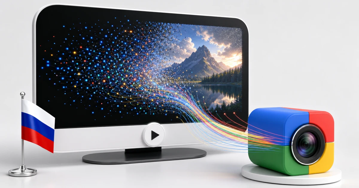 Интерфейс Veo — нейросети Google для генерации видео по тексту